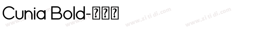 Cunia Bold字体转换